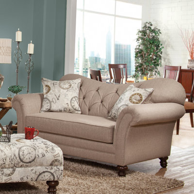 Three Posts THRE3538 27434653 Serta Upholstery Wheatfield Loveseat Upholstery