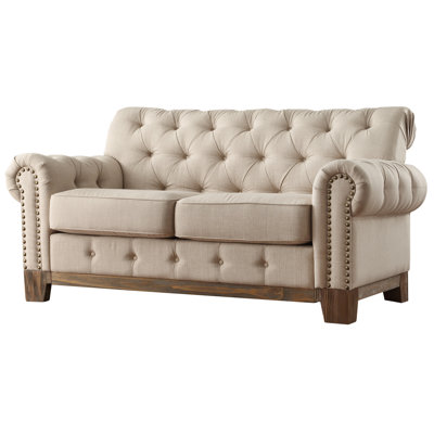 Three Posts THRE3998 27984015 Carthusia Tufted Scroll Loveseat
