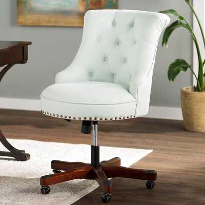 Eckard Desk Chair Upholstery: Pool