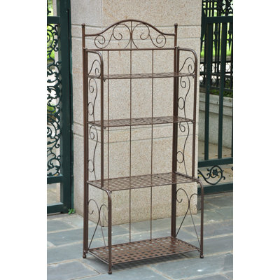 Snowberry 4 Tier Indoor/Outdoor Baker's Rack Finish: Matte Brown