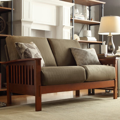 Three Posts THRE8886 32413576 Winnifred Mission Loveseat Upholstery