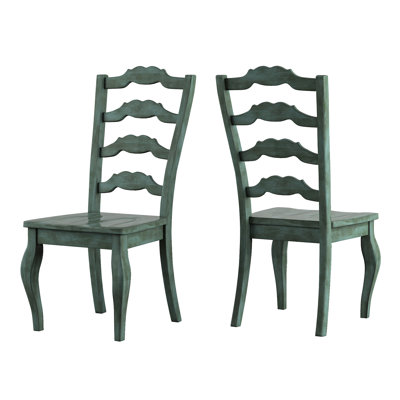 Back Bay Side Chair Finish: Dark Sea Green
