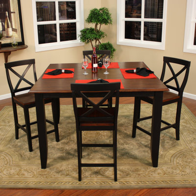 Rosetta 5 Piece Counter Height Dining Set
