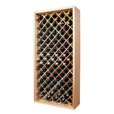 Designer Series 90 Bottle Floor Wine Rack Finish: Dark Stained Premium Redwood