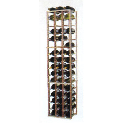 Designer Series 48 Bottle Floor Wine Rack Finish: Dark Stained Premium Redwood