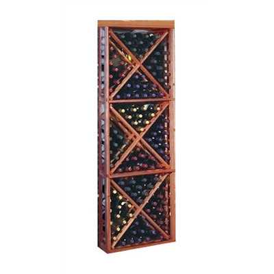 Designer Series 132 Bottle Floor Wine Rack Finish: Midnight Black Stained Premium Redwood