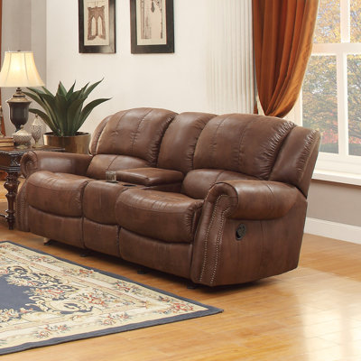 8589-2 BOME1196 Homelegance Levasy Glider Reclining Loveseat
