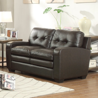 8422-2 BOME1346 Homelegance Urich Leather Loveseat