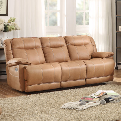 8414-3 BOME1354 Homelegance Wasola Triple Reclining Sofa