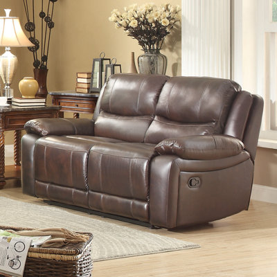 8429-2 BOME1102 Homelegance Allenwood Leather Reclining Loveseat