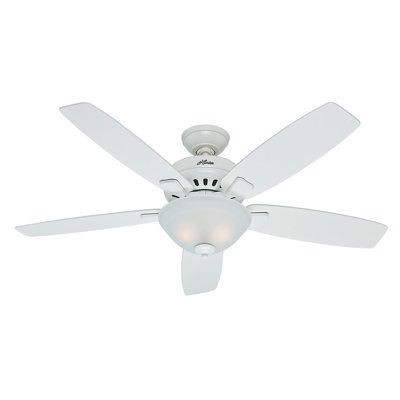 52 Banyan 5 Blade Ceiling Fan Finish: Snow White image