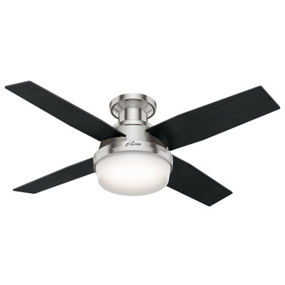 Hunter Fan 44 Dempsey Low Profile 4 Blade Ceiling Fan With