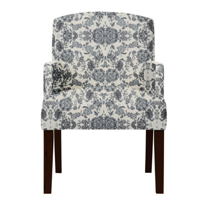 Keisha Gray Cotton Arm Chair