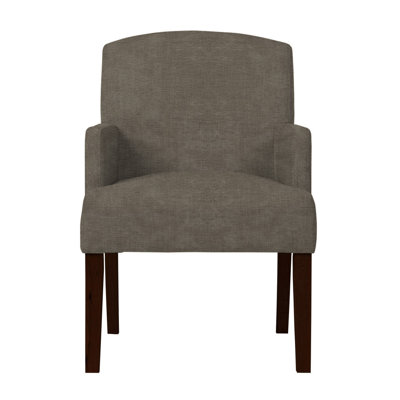 Larose Solid Wood Arm Chair Upholstery: Light Gray