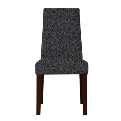 Haddonfield Parsons Chair (Set of 2) Upholstery: Dark Gray