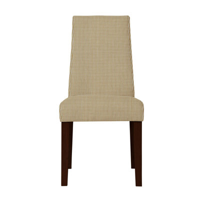 Haddonfield Cotton Parsons Chair Upholstery: Light Brown