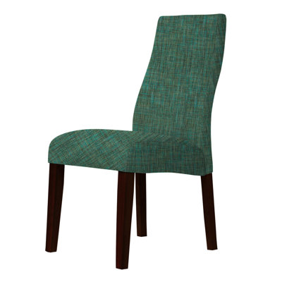 Haddonfield Green Fabric Parsons Chair
