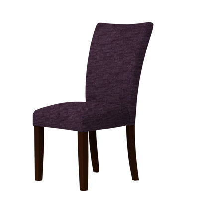 Wallington Fabric Parsons Chair Upholstery: Dark Purple