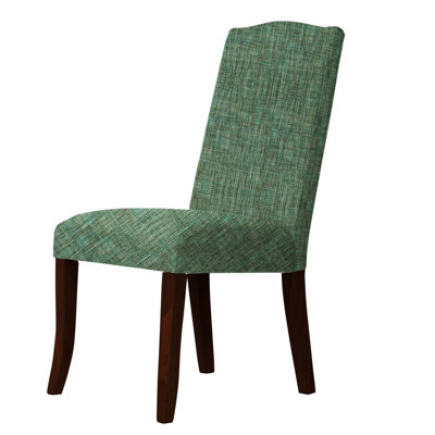 Lasseter Upholstered Parsons Chair Upholstery: Green