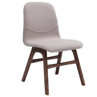 Agnes Side Chair (Set of 2) Upholstery: Walnut / Barley