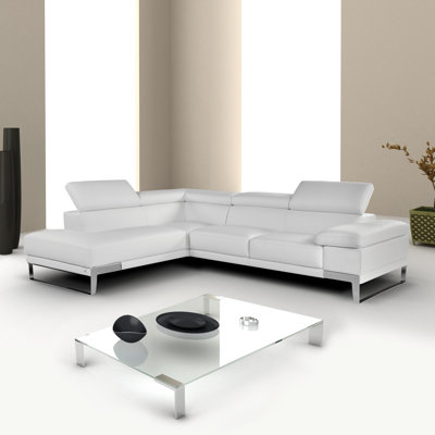 J&M Furniture 17920-LHFC-W Nicoletti Sectional Upholstery