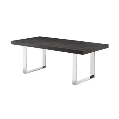 Block Dining Table Color Grey Elm