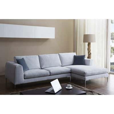 J&M Furniture 18131-RHFC Bianca Fabric Sectional Orientation