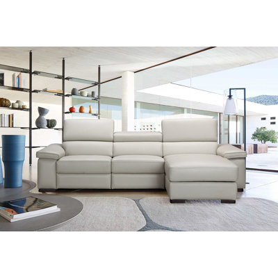 J&M Furniture 18209-RHFC Fabia Premium Leather Sectional Orientation