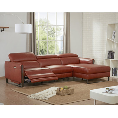 Brayden Studio BYST4215 Kress Premium Leather Modular Sectional Orientation