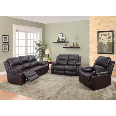 GS2900BN-3PC Beverly Fine Furniture Brown Living Room Sets