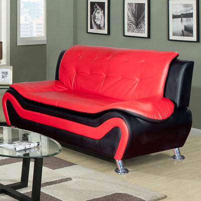 F4503-S QRMG1079 Beverly Fine Furniture Linda Leather Sofa
