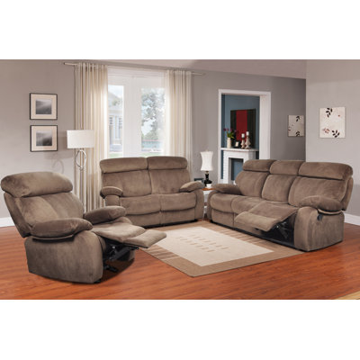 GS2601-3PC Beverly Fine Furniture Walnut Living Room Sets