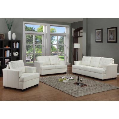 Beverly Fine Furniture F15-WT-3PC Cecilia 3 Piece Living Room Set Upholstery