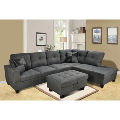 Beverly Fine Furniture F108B-3pcs Benjamin Sectional Orientation