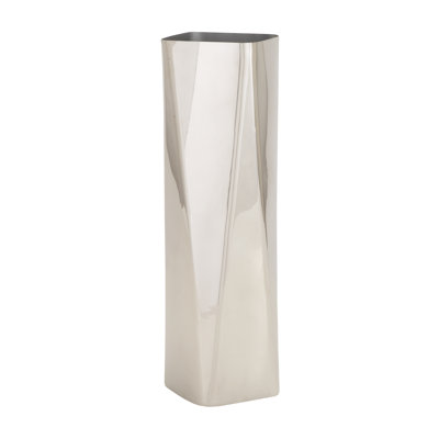 Mercury Row Silver Stainless Steel Table Vase