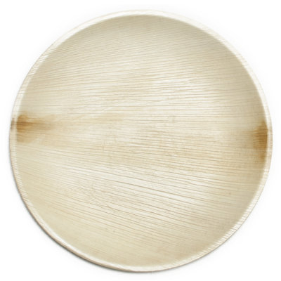 9" Compostable Sustainable and All Natural Palm Leaf Dinner Plate 9" Compostable Sustainable and All Natural Palm Leaf Dinner Plate