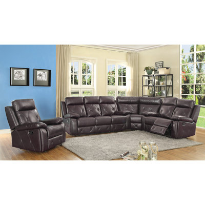 G672B-W Glory Furniture Dark Brown Sectionals