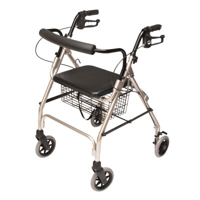 Walkabout Lite Four-Wheel Rollator Color: Champagne image