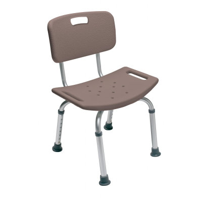 Platinum Collection Shower Chair Color: Chocolate image
