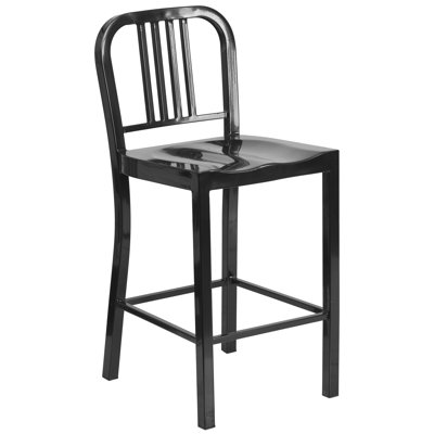 Pinedale 24 inch Bar Stool (Set of 2) Finish: Black