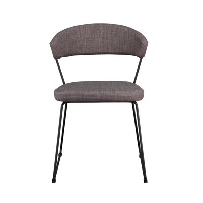Calvin Side Chair Upholstery: Light Gray