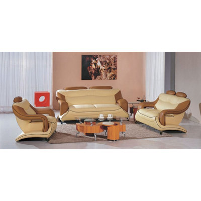 Brayden Studio BYST2635 Mcfall 3 Piece Living Room Set