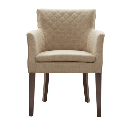 Dann Arm Chair Upholstery: Cream / Espresso