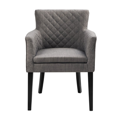 Dann Arm Chair Upholstery: Charcoal / Black Noir