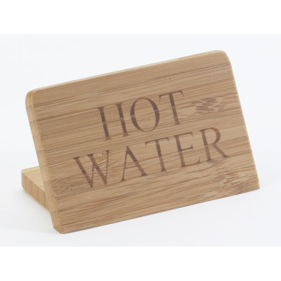Bamboo Hot Water Sign Bamboo Hot Water Sign