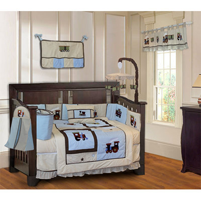 Train Crib Bedding