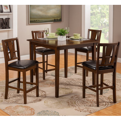 Geissler 5 Piece Counter Height Dining Set