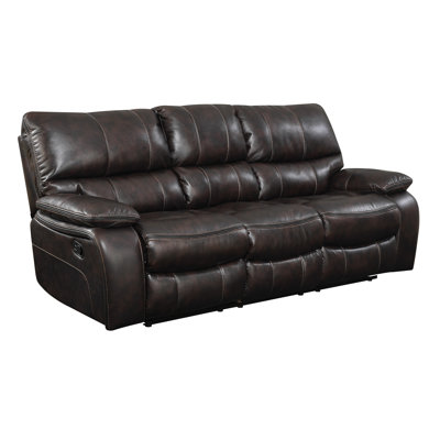 Red Barrel Studio RDBL1797 Bomberger Leather Reclining Sofa