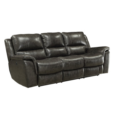 Red Barrel Studio RDBL1896 Hughes Leather Reclining Sofa