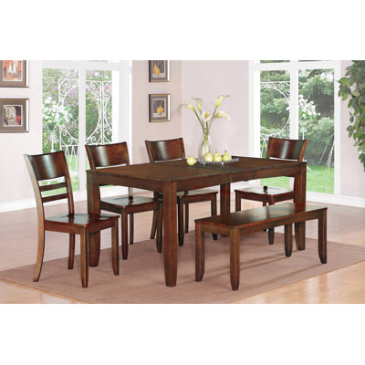 Lockmoor 6 Piece Dining Set Finish: Espresso